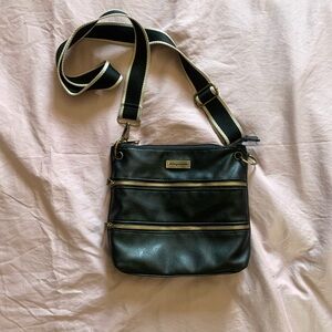 Aeropostale Black Mini Bag with Gold Accents